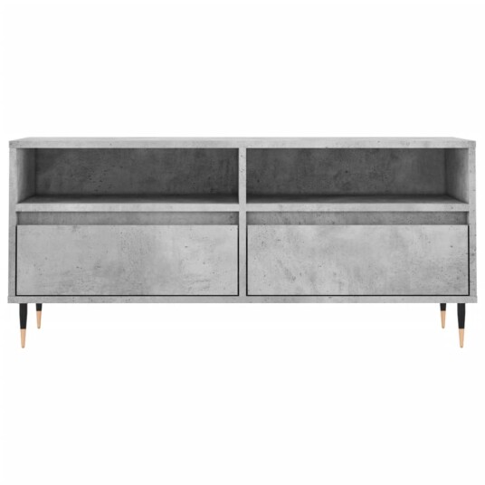 vidaXL TV-benk betonggrå 100x34,5x44,5 cm konstruert tre vidaXL TV-benk betonggrå 100x34,5x44,5 cm konstruert tre
