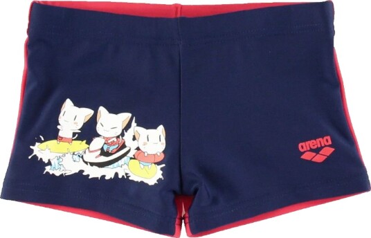 Arena Badebukser Friends Navy/Cherry Red Arena 1 2 år 80 92 Badetøy Blå Rød