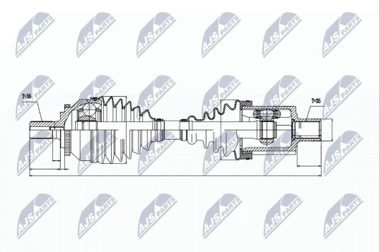 Nty Drivaksel NTY NPW VV 018