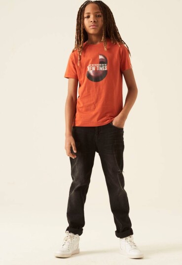 Garcia S23400 Boys T Shirt Orange Rust (128/134 : 8 9 år)