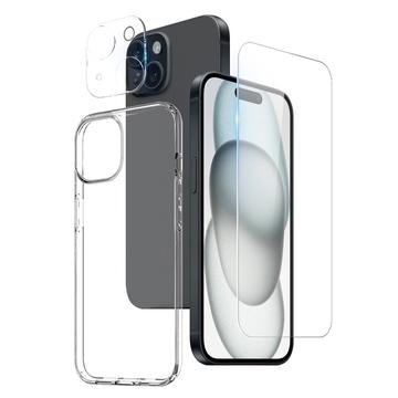iPhone 15 Northjo 3-i-1 Beskyttelsessett