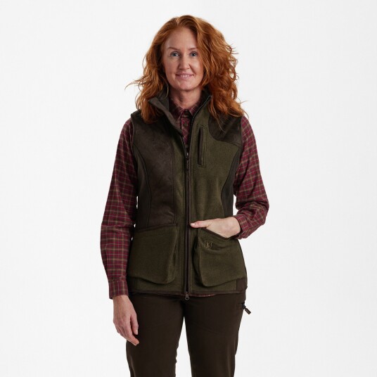 Deerhunter Lady Pam Shooting Waistcoat  Graphite Green 44
