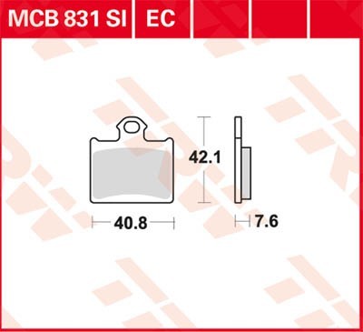 Bremseklosser TRW MCB831EC