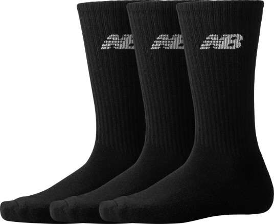 New Balance Everyday Crew 3 Pack Strømper Svart 39 42