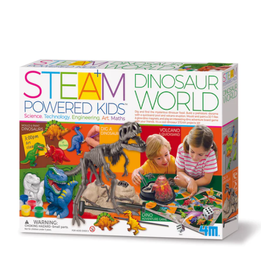 4M Dinosaur Fossil Aktivitetssett for Barn med STEAM Prosjekter