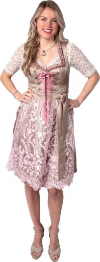 Haus Huberts V.O.F Dirndl Sophia Champagne og Rosa 38