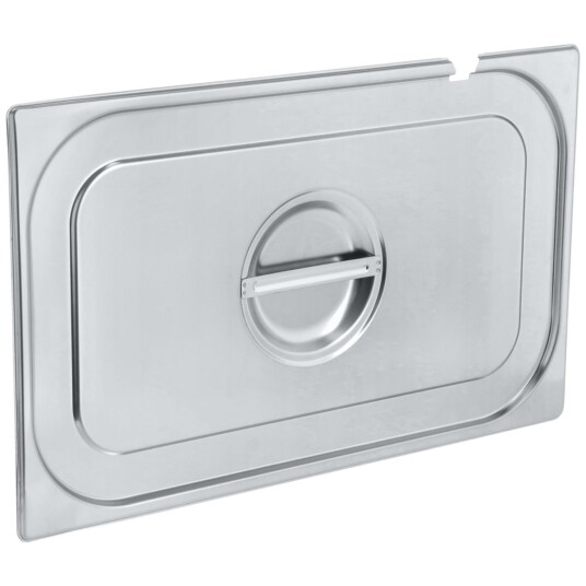 PULSIVA Kantinelokk Smart med hull for skje GN 1/1; Størrelse GN 1/1 53x32.5 cm LxB; Sølvfarge