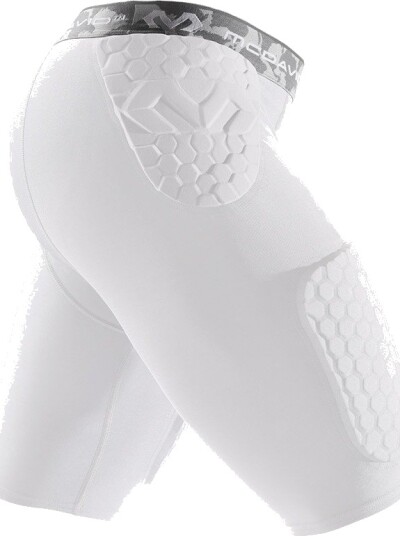 McDavid Hex Korte Kompresjonstights m/Polstring Herre Hvit M