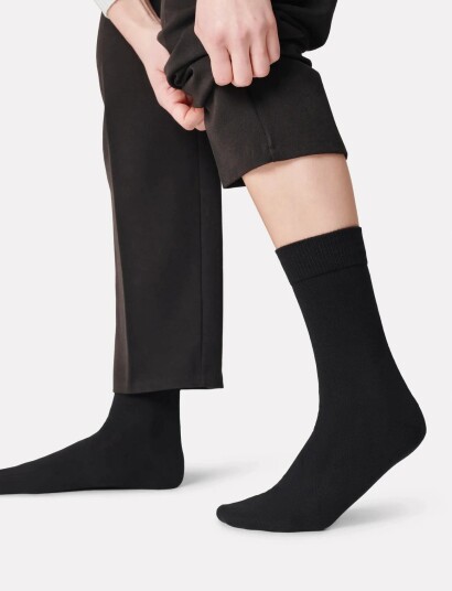 Danish Endurance Merino Crew Socks 5 Pack   Black   35 38