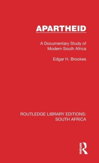 Apartheid Av Edgar H. Brookes