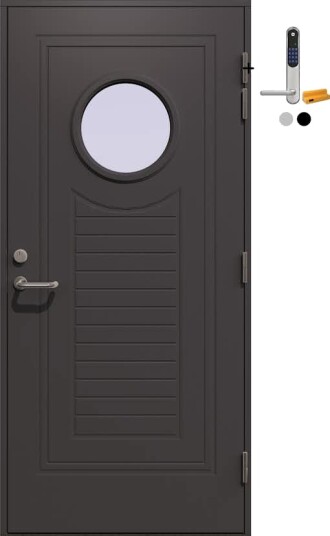 Ytterdør Gilje Sailor med Yale Doorman Classic Home