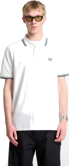 Fred Perry The Twin Tipped Fp Shirt   White   M