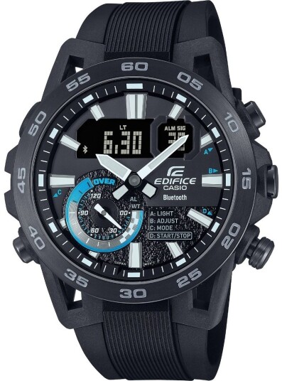 Casio Herreklokke ECB 40PB 1AEF Edifice Resinplast Ø52.4 mm