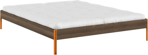 Core Sengeramme 160x200 Carob Brown/Solar Oransje