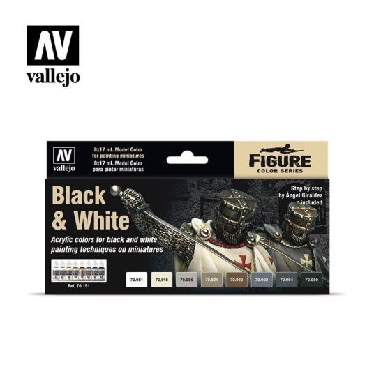 Vallejo Model Color Black and White Set