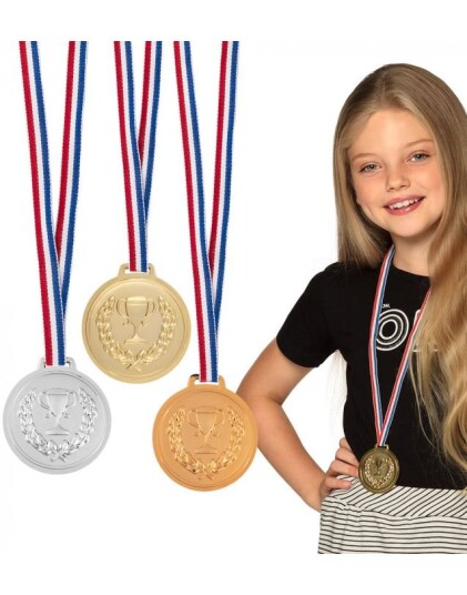 3 stk. Medaljer 1. 2. 3. Plass 3 stk. Medaljer 1. 2. 3. Plass