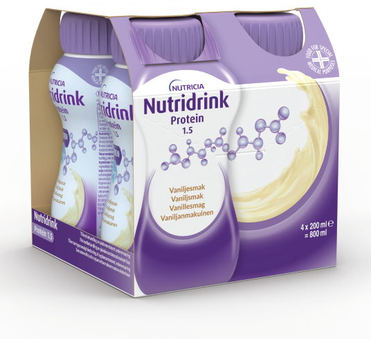 Nutridrink Protein Næringsdrikk Vanilje 4x200 ml Nutridrink Protein Næringsdrikk Vanilje 4x200 ml