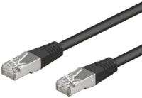 Goobay RJ 45 S/FTP 1 meter Skærmet SORT