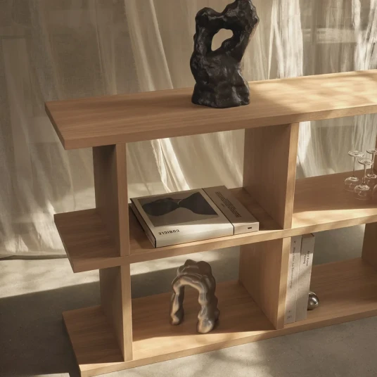 Ferm Living Kona Bokhylle 3x2 Naturlig eik Ferm Living Kona Bokhylle 3x2 Naturlig eik