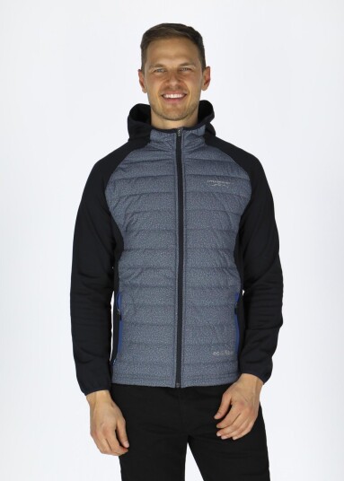 Swedemount Hooded Hybrid Jacket Navy Melange/Dk Navy S Jakker