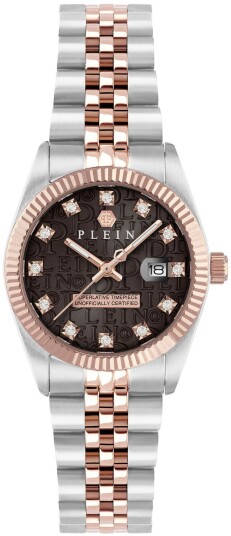 Philipp Plein Dameklokke PWNFA0625 Superlatives Brun/Rose gulltonet