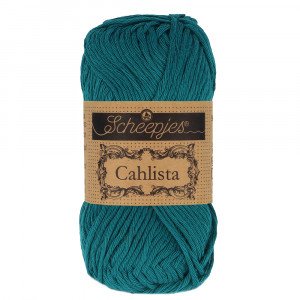 Scheepjes Cahlista Garn Unicolor 401 Dark Teal Scheepjes Cahlista Garn Unicolor 401 Dark Teal