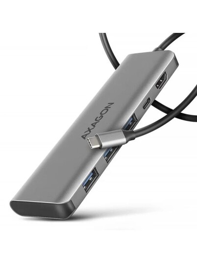 AXAGON USB C Hub 5 Port Silver HMC 5H