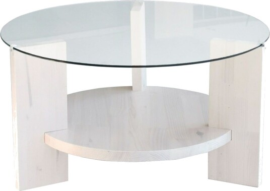 Mumondo Sofabord 75 cm Hvit - Hanah Home