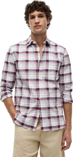 Tommy Hilfiger Heritage Oxford Medium Check White XL