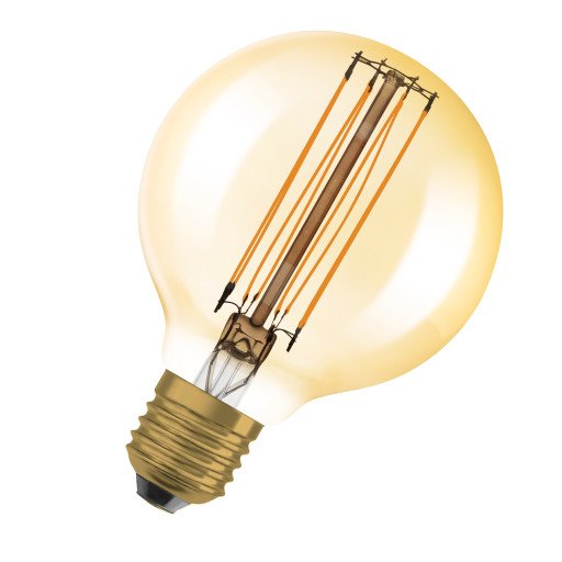 Ledvance 1906 globe 80 gull stud fil 470lm 5,8W/822 E27 dim