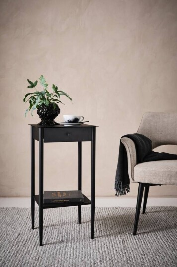 Jotex LYNTON sidebord 35x40 cm Black mdf / metall 1622783-02-0 1622780-02-0