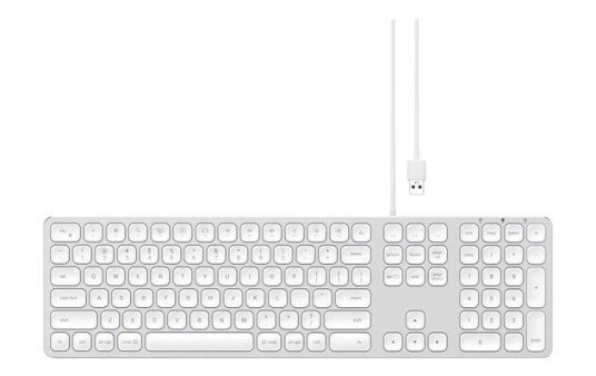 Satechi Aluminum Wired USB Keyboard Nordic Layout Silver - Tastatur - Nordisk - Sølv Satechi Aluminum Wired USB Keyboard Nordic Layout Silver - Tastatur - Nordisk - Sølv