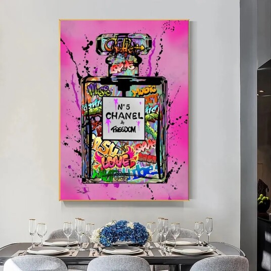 Plakat – Graffitikunst / N°5 CHANEL by Freedom Plakat – Graffitikunst / N°5 CHANEL by Freedom
