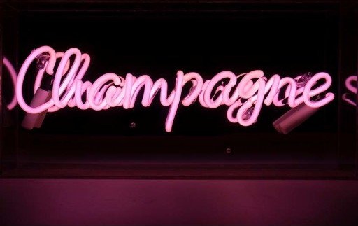 Locomocean Champagne neonskilt