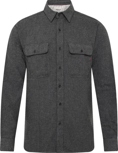 Replay Shirt Regular   Grey   L