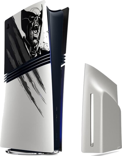 PlayStation 5 Pro Konsolldeksel Wolverine LE Adamantium