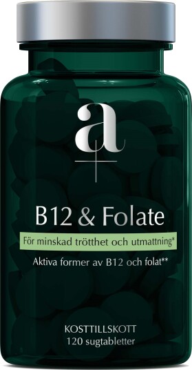 A+ B12 & Folate 120 stk A+ B12 & Folate 120 stk