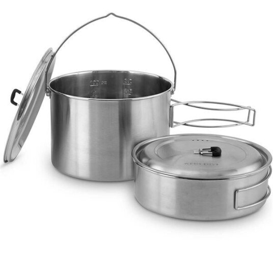 Solo Stove 2 pot sett kjele 2 deler 1,5L + 3L Solo Stove 2 pot sett kjele 2 deler 1,5L + 3L