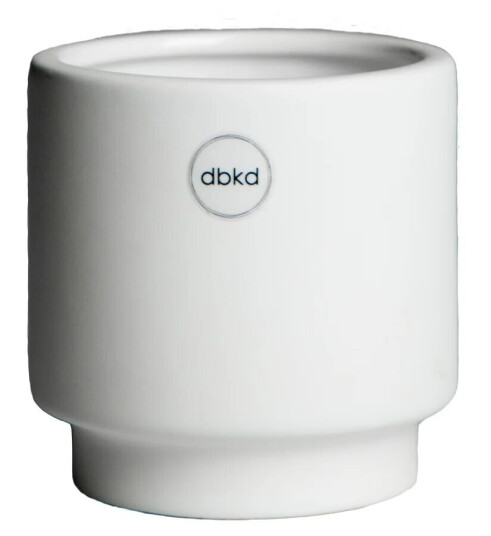 DBKD Solid krukke white Liten Ø10 cm