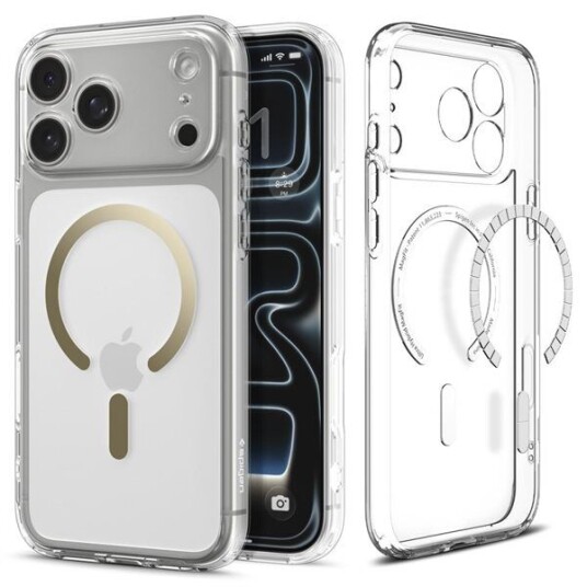Spigen Ultra Hybrid MagSafe Deksel i Gjennomsiktig Gull for iPhone 17 Pro Max