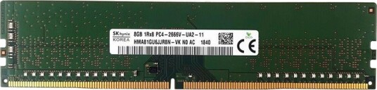 Hynix DDR4 DIMM 8GB 2666MHz CL19 HMA81GU6JJR8N-VKN0-AC 