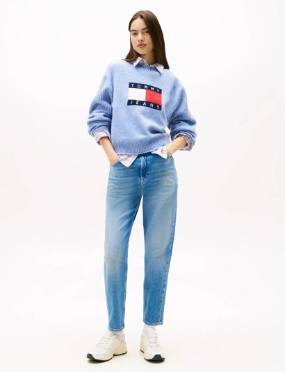 Tommy Jeans Mom Jean Uh Tpr Di5133 - Blue - 26 x 30
