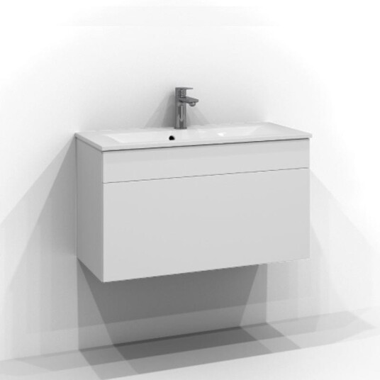 Svedbergs Poem Plan Servantskap Slim D35 med 1 Skuff Hvit / 80cm Push Open SV-3358111-P Svedbergs Poem Plan Servantskap Slim D35 med 1 Skuff Hvit / 80cm Push Open SV-3358111-P