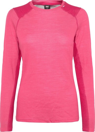 Helly Hansen W Lifa Merino Midweight Crew HOT PINK S Helly Hansen W Lifa Merino Midweight Crew HOT PINK S