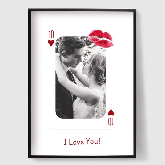 Namly Design Personalisert Plakat Elskere Spillekort Fotoupplasting POSTERAEQ0UZ
