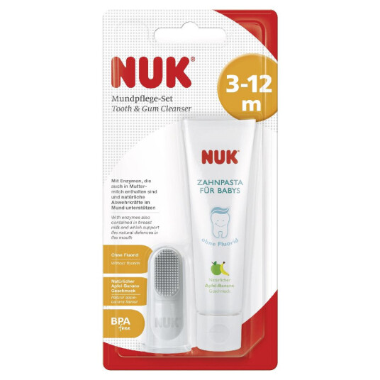 Baby tannpleiesett NUK munnpleiesett 3 12 måneder