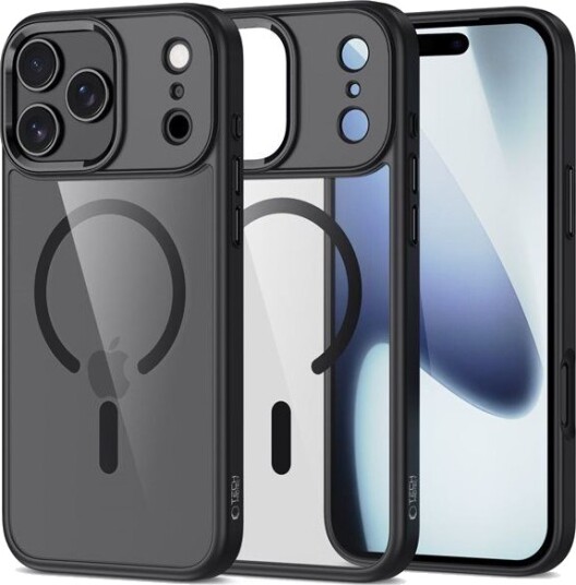 Tech Protect iPhone 17 Pro Max Magmat Deksel   MagSafe kompatibel   Svart / Klar
