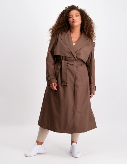 Aim'n Macchiato Recycled Tech Trench Coat S