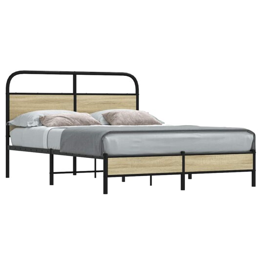  Sengeramme uten madrass sonoma eik 120x190 cm konstruert tre 8721158565013