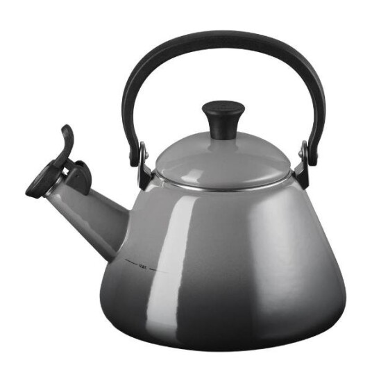 Le Creuset Vannkjele med fløyte 1,6L flint Le Creuset Vannkjele med fløyte 1,6L flint